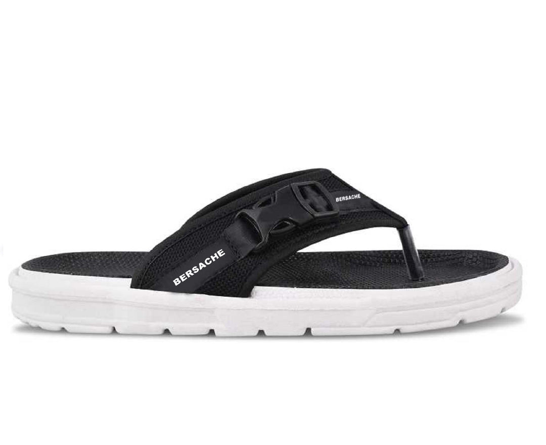 Bersache Extra Soft Classic Casual with  Regular wear with Ultra Soft & Flexibility Technology Sandal For Men's & Boy's-Black-6200
