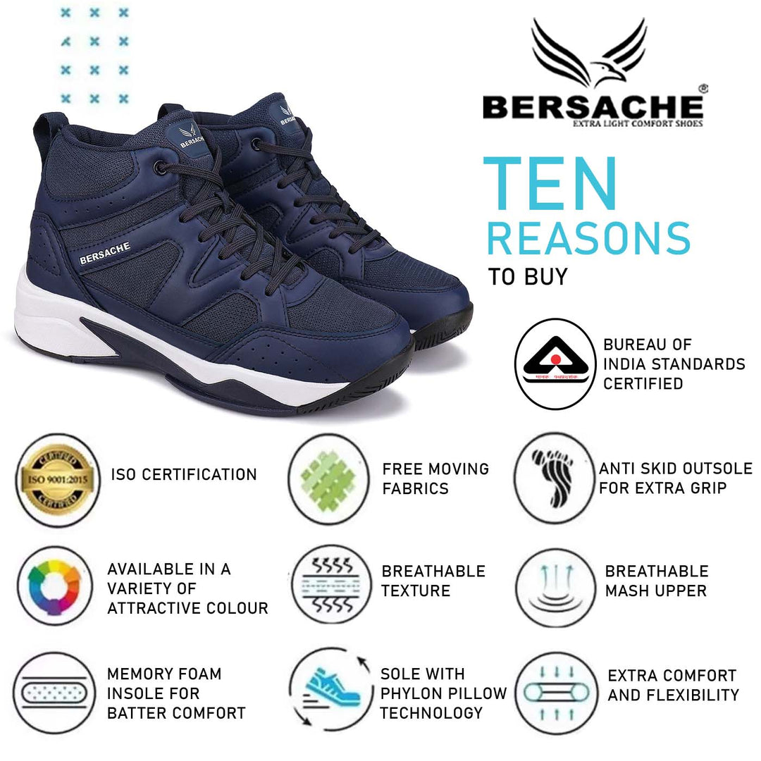 Bersache Casual Shoes For Men Blue-9068 - Main Image