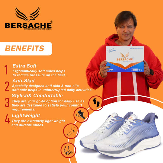 Bersache Premium Sports ,Gym, Trending Stylish Running Shoes For Men ( 9107)