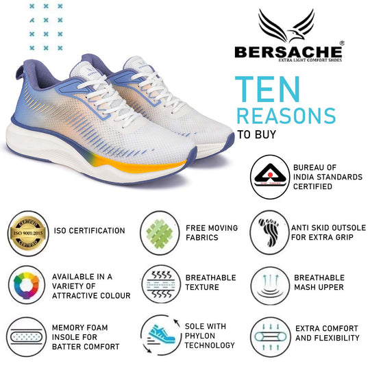 Bersache Premium Sports ,Gym, Trending Stylish Running Shoes For Men ( 9108)