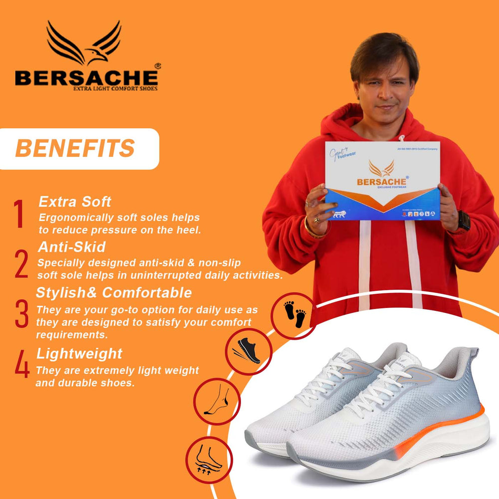 Bersache Premium Sports ,Gym, Trending Stylish Running Shoes For Men ( 9109)