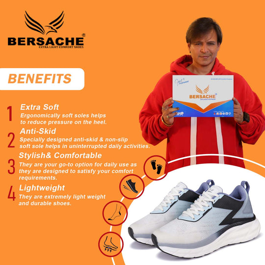 Bersache Sneaker, Loafers ,Casual With Extra Comfort Sneakers For Men ( 9112)