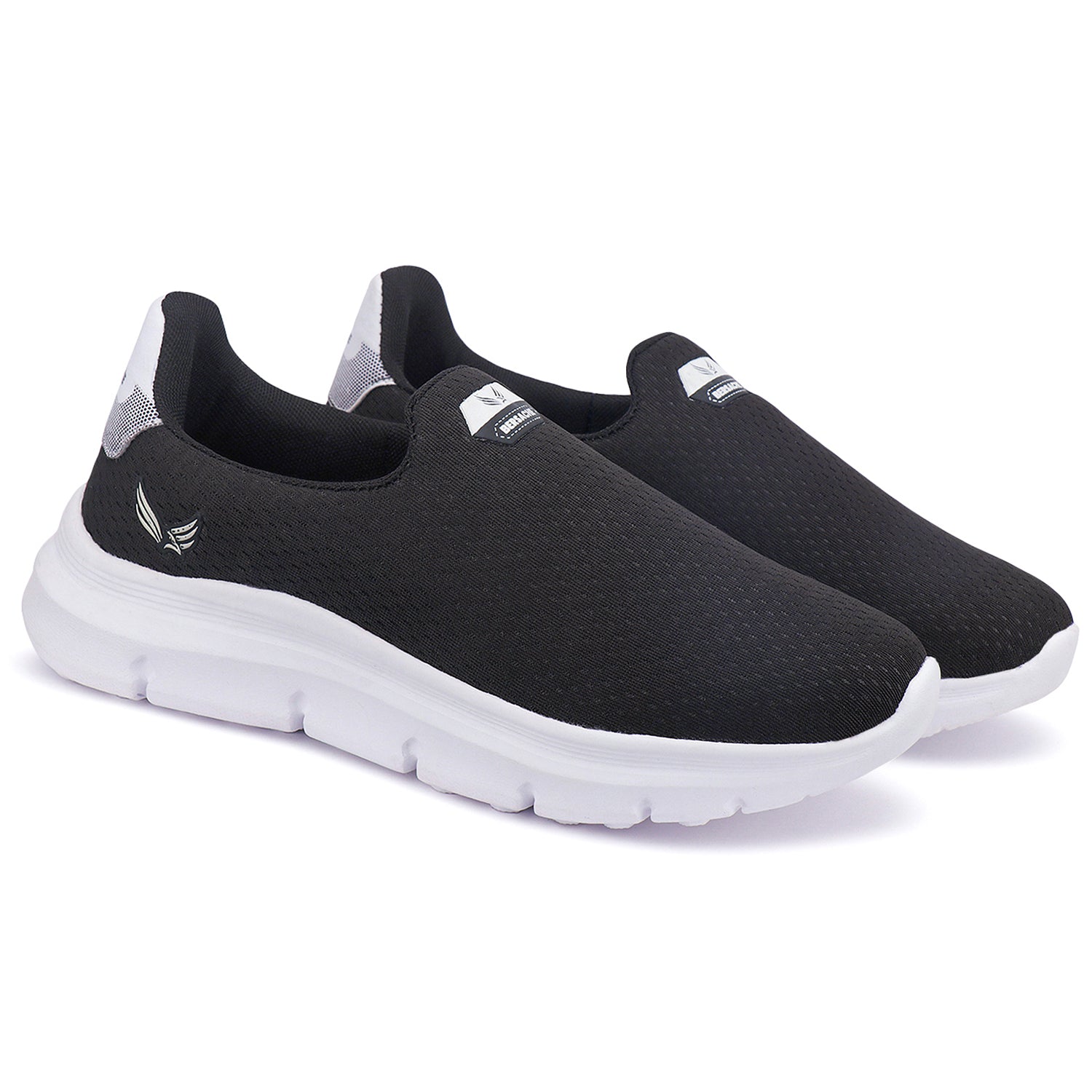 Bersache Lightweight Casual Sneaker Shoes For Men Black-8070