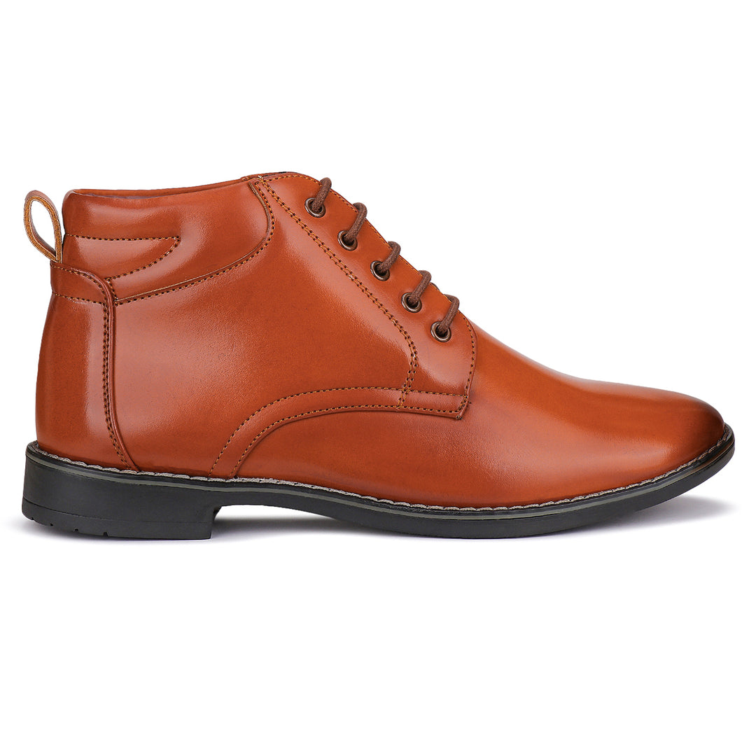 Bersache Comfortable Formal Outdoor Stylish Officewear Partywear Shoes For Men 9093(Tan)