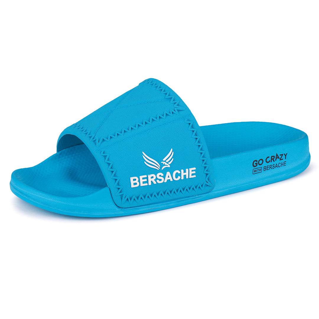 Bersache Extra Soft Classic Casual with Back Strap Regular wear with Ultra Soft & Flexibility Technology Flip-Flop for Men's/ boy,s - 6042 (Blue)