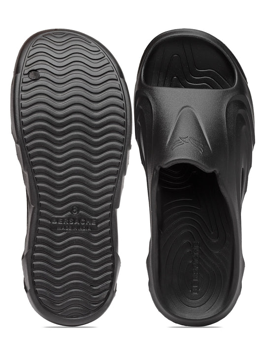 Bersache Extra Soft Classic Casual with  Regular wear with Ultra Soft & Flexibility Technology Flip Flop for Men's & Boy's (6114-Black)