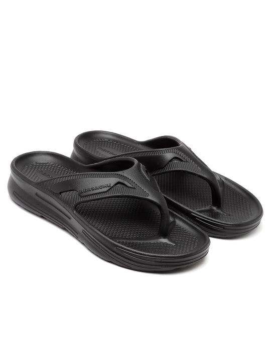 Bersache Extra Soft Classic Casual with  Regular wear with Ultra Soft & Flexibility Technology Flip Flop for Men's & Boy's (6119-Black)