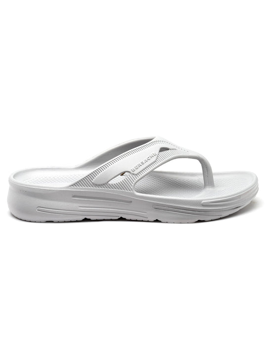 Bersache Extra Soft Classic Casual with  Regular wear with Ultra Soft & Flexibility Technology Flip Flop for Men's & Boy's (6120-White)