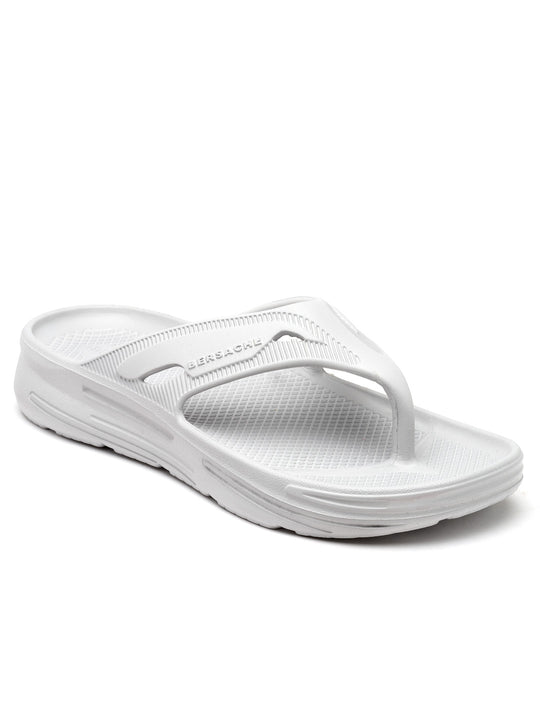 Bersache Extra Soft Classic Casual with  Regular wear with Ultra Soft & Flexibility Technology Flip Flop for Men's & Boy's (6120-White)