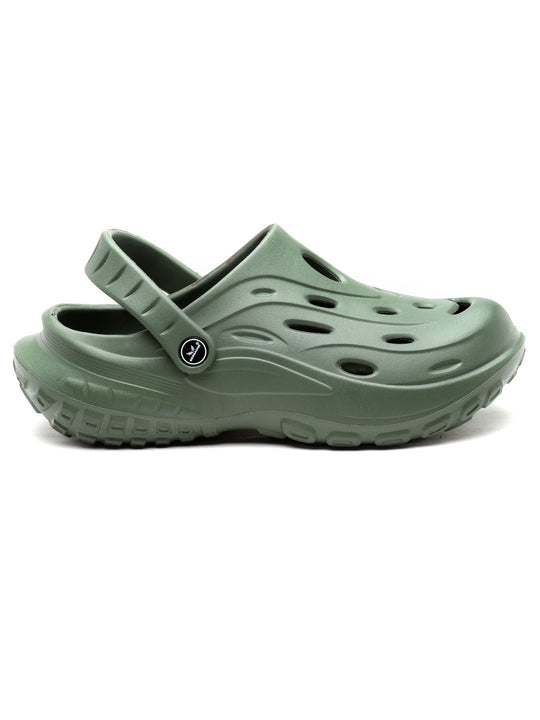 Bersache Extra Soft Classic Casual with  Regular wear with Ultra Soft & Flexibility Technology Clog's for Men's & Boy's (6123-Green)