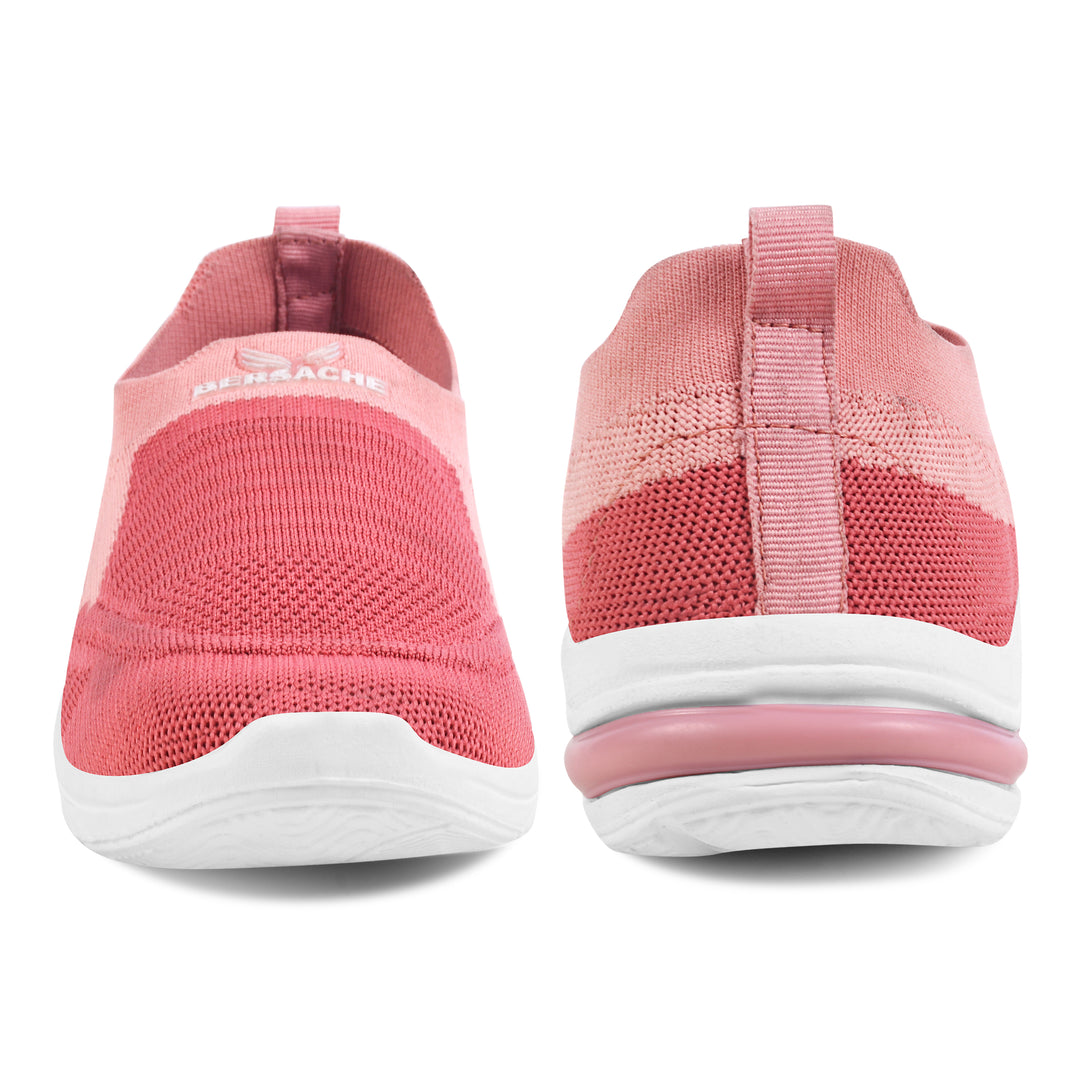 Bersache Lightweight Sports Running Sneakers For Women's & Girl's-(8054-Pink)