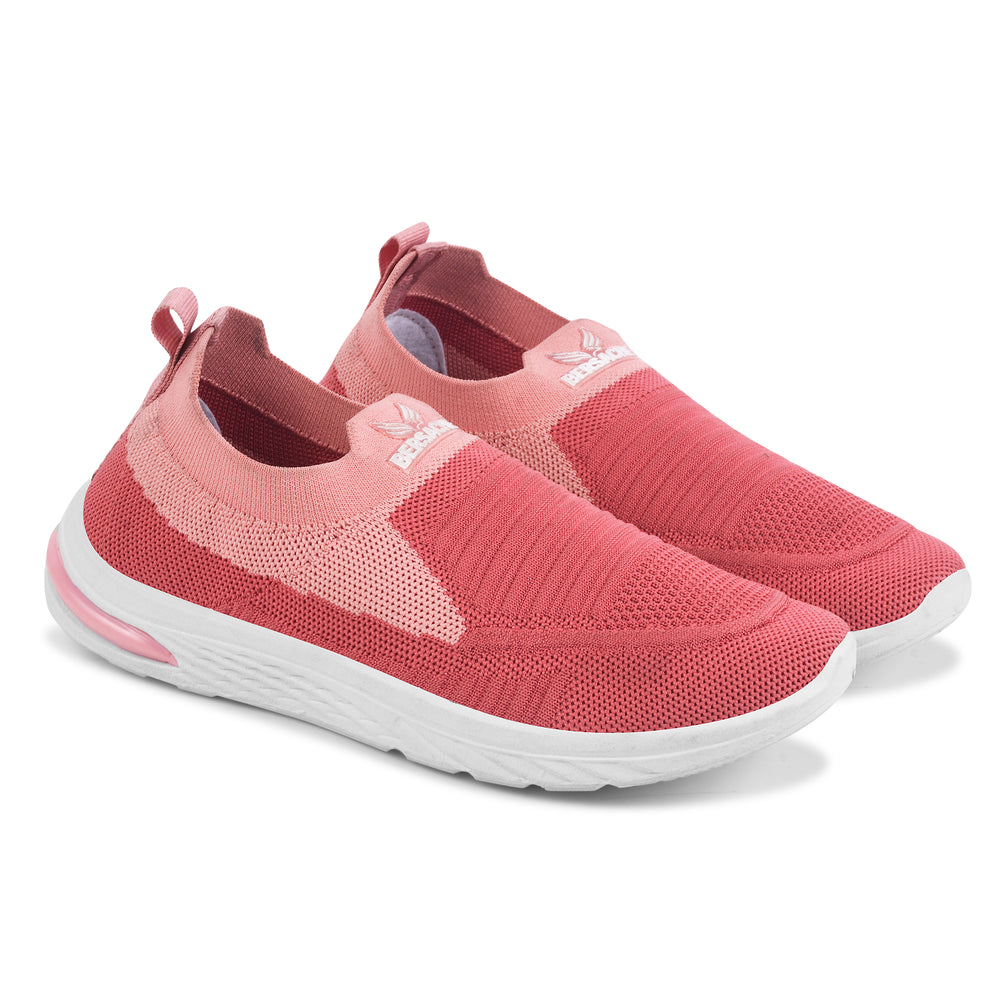 Bersache Lightweight Sports Running Sneakers For Women's & Girl's-(8054-Pink)