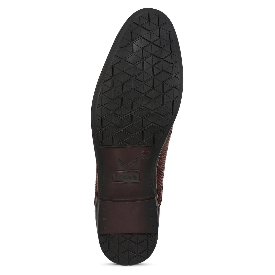 Bersache Comfortable Formal Outdoor Stylish Officewear Partywear Shoes For Men 9100 (Tan)