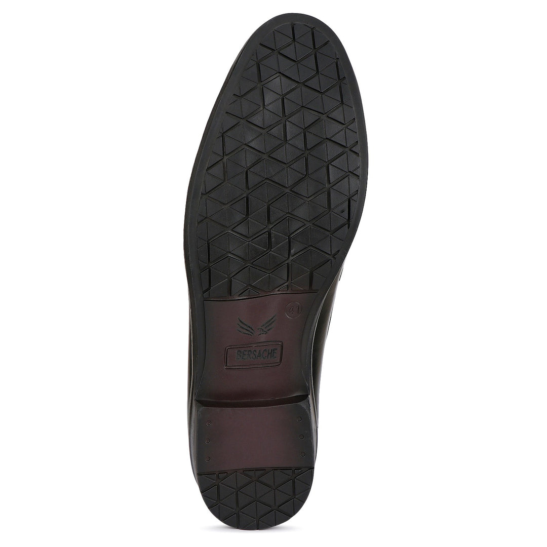 Bersache Comfortable Formal Outdoor Stylish Officewear Partywear Shoes For Men 9092(Black)