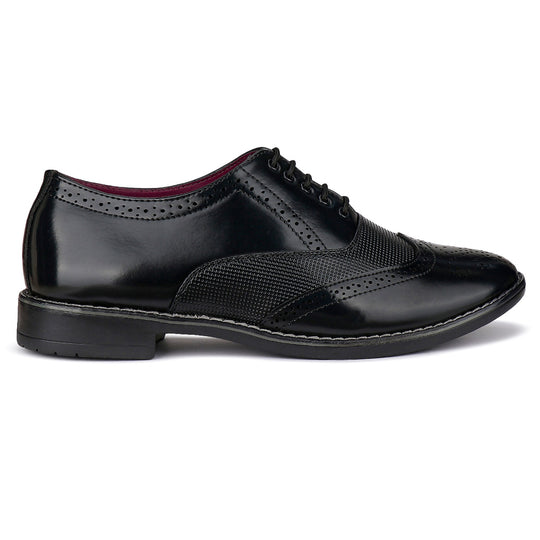 Bersache Comfortable Formal Outdoor Stylish Officewear Partywear Shoes For Men 9098 (Black)