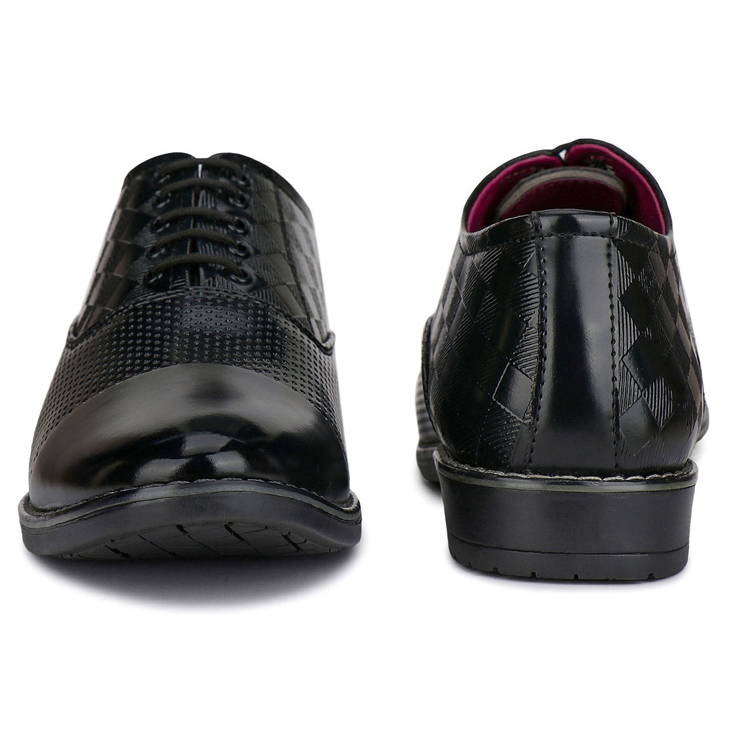 Bersache Comfortable Formal Outdoor Stylish Officewear Partywear Shoes For Men 9095(Black)