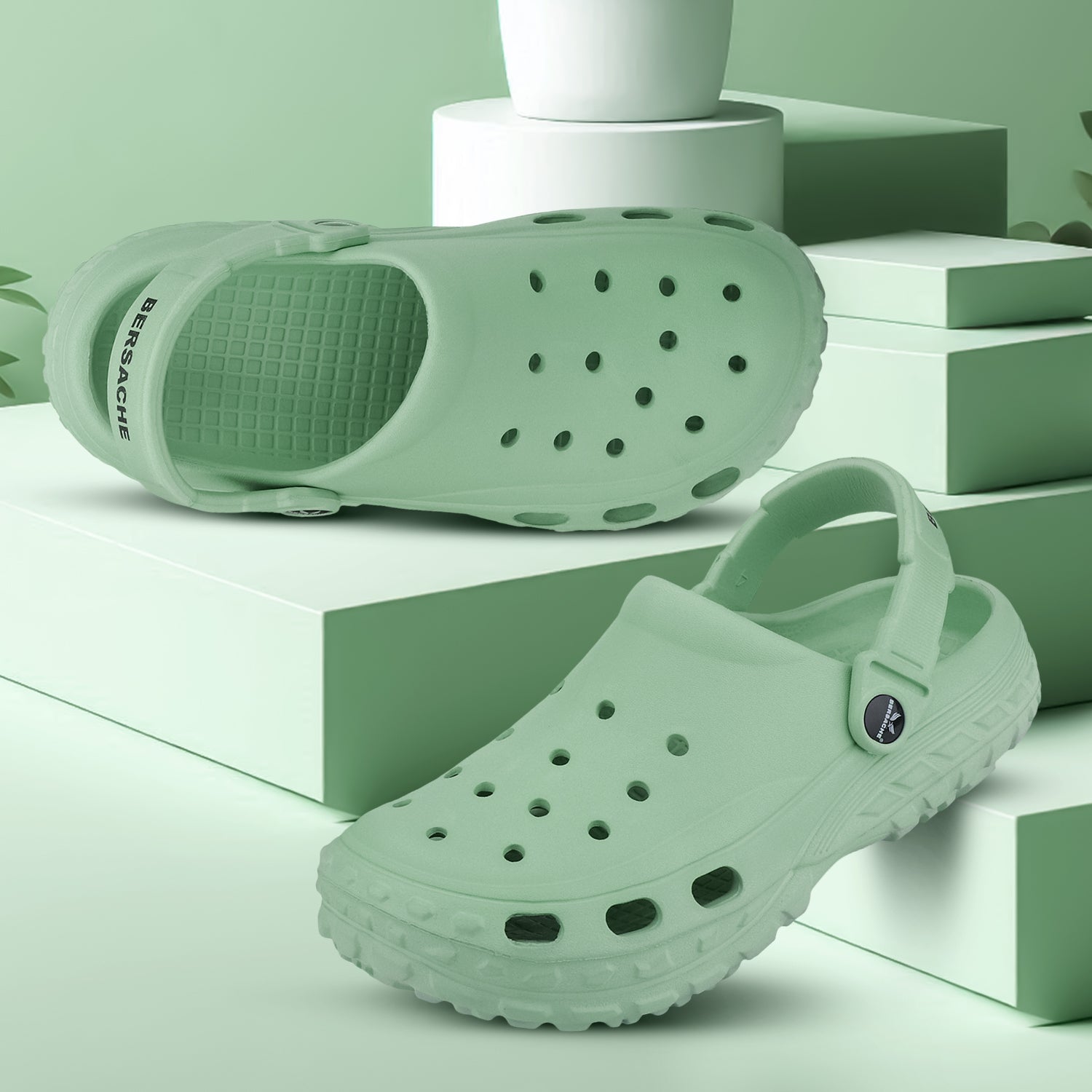 Bersache Extra Soft Classic Casual with  Regular wear with Ultra Soft & Flexibility Technology Flip-Flop for Women's & Girl's (Green-6196)