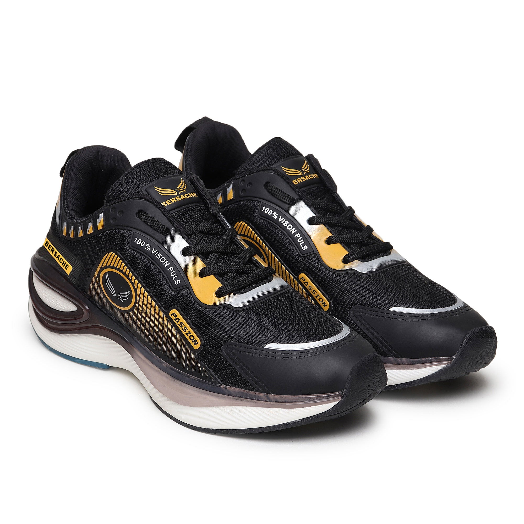 Bersache Sneaker, Loafers ,Casual With Extra Comfort Sneakers For Mens  (9199-Black).