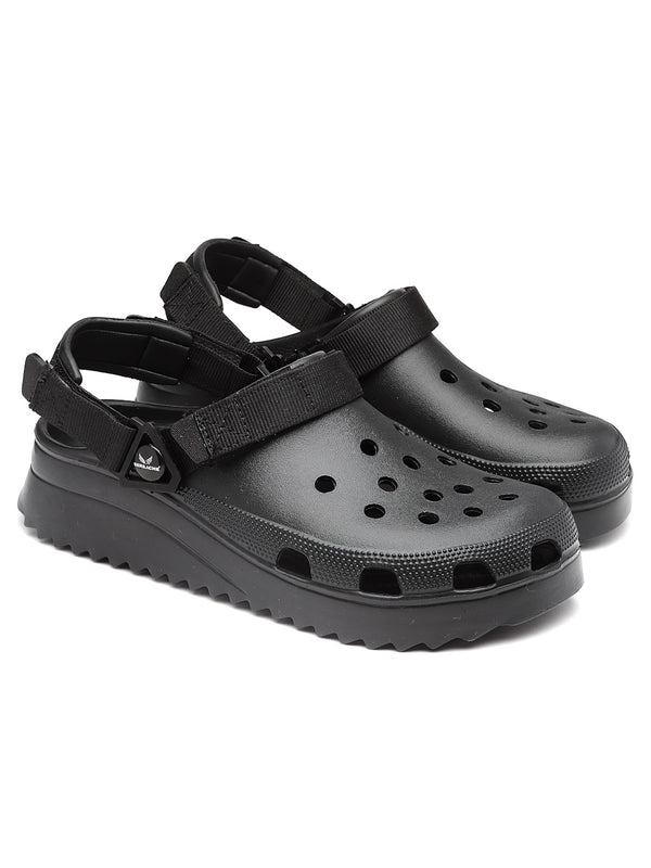 Bersache Extra Soft Classic Casual with  Regular wear with Ultra Soft & Flexibility Technology Clog's for Men's & Boy's (6137-Black)