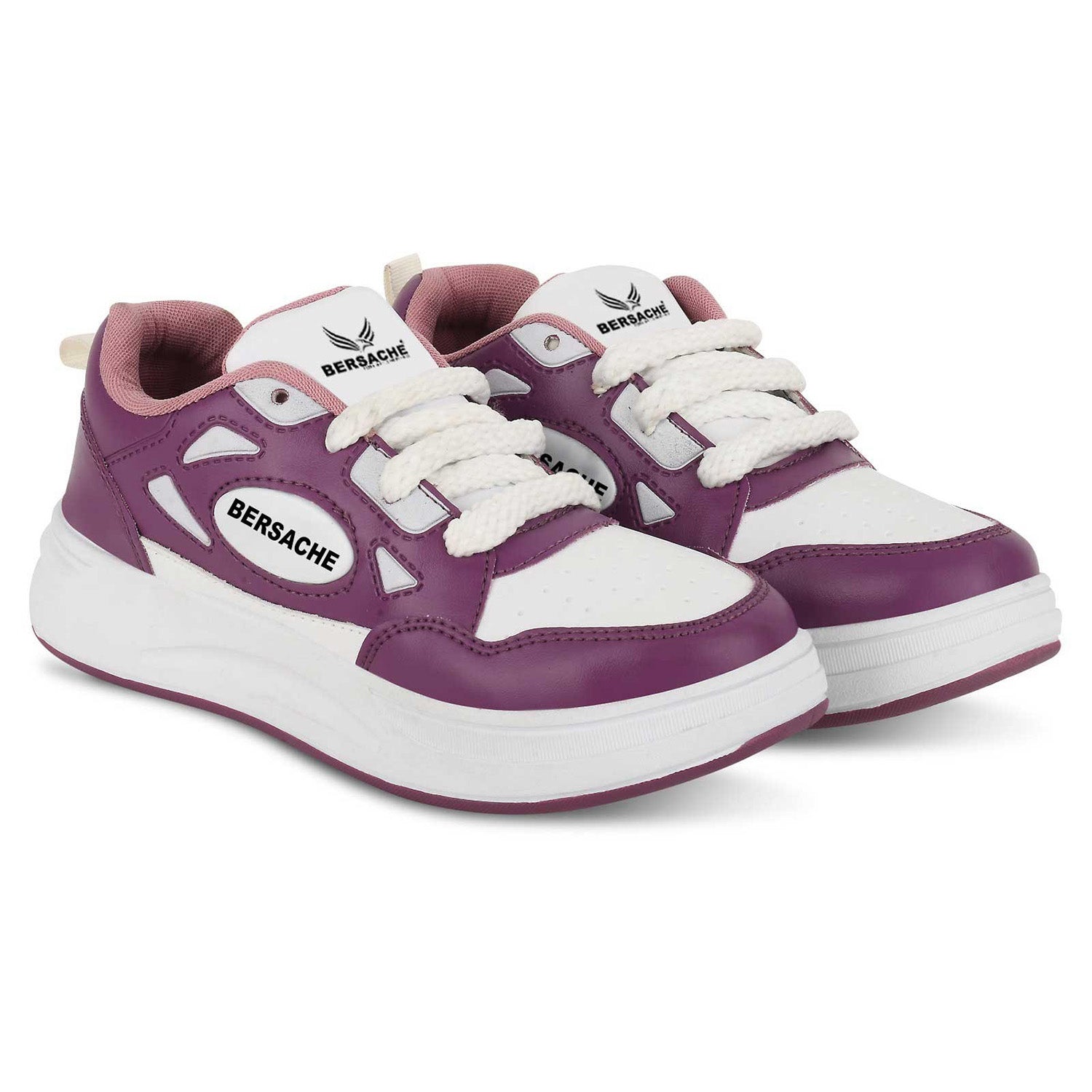 Bersache Casual Sneaker shoe for Women| Soft Cushioned Insole , Slip-Resistance Casuals For Women's-(8113-Purple)