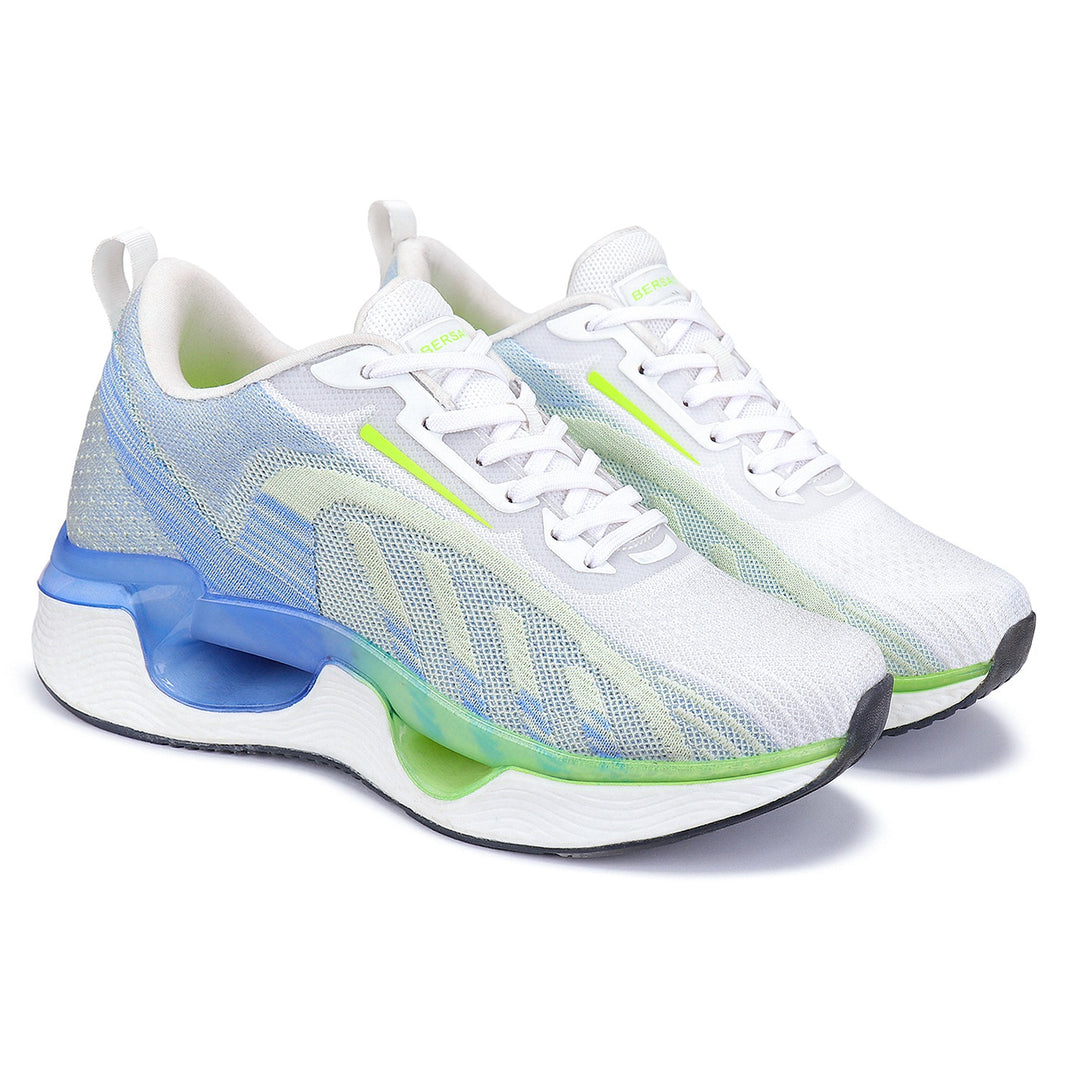 Bersache Lightweight Casual Sneaker Shoes For Men White-9062