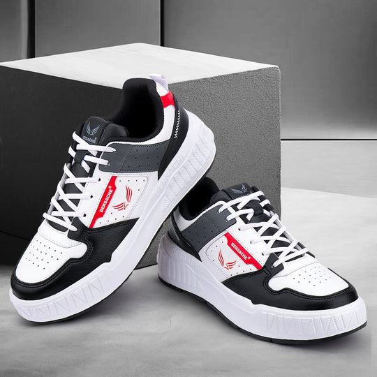 Bersache Sneaker, Loafers ,Casual With Extra Comfort Sneakers For Men's/Boy's (8050-Black & Red)