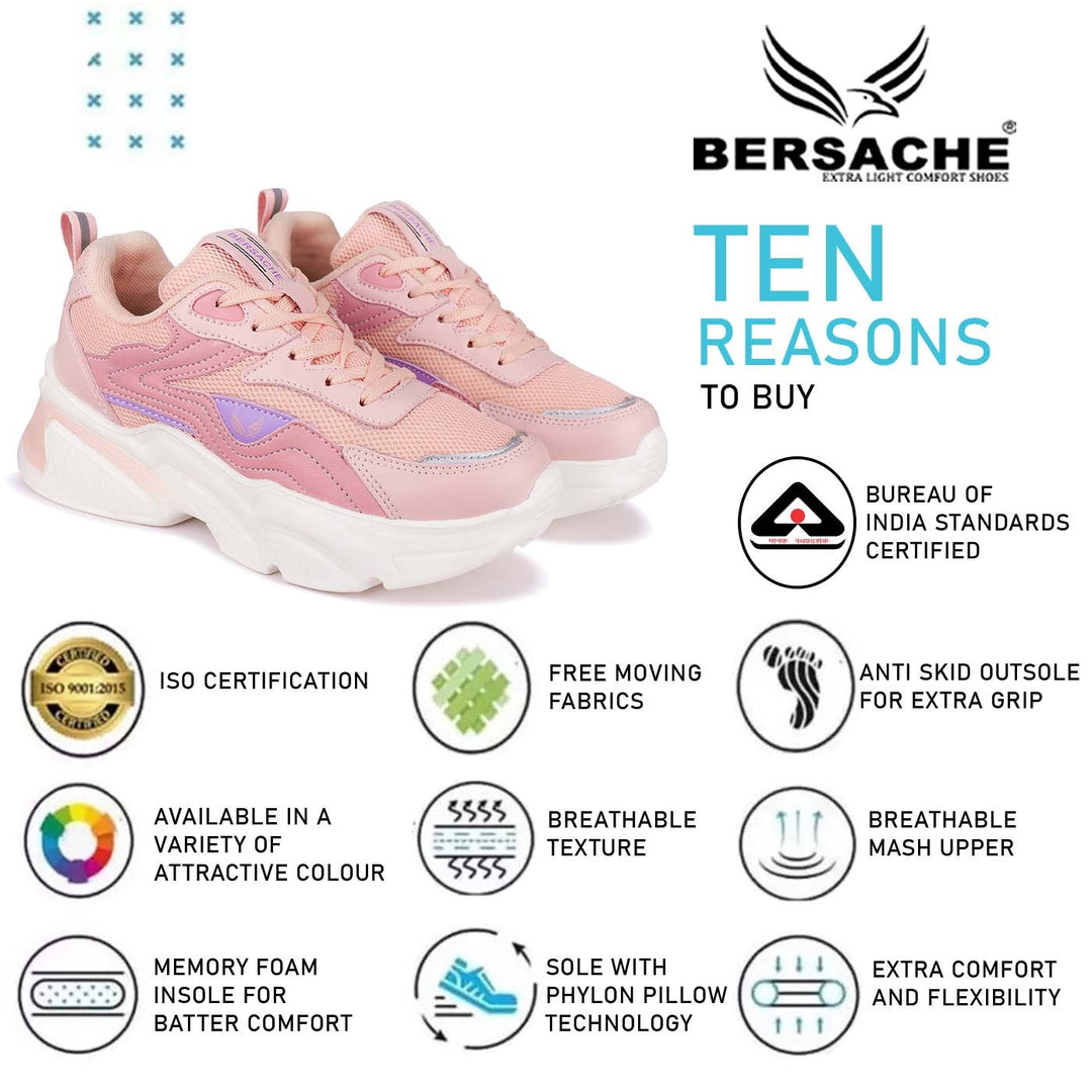 Besache Sneaker, Loafers ,Casual With Extra Comfort Sneakers For Women (Peach-9129)