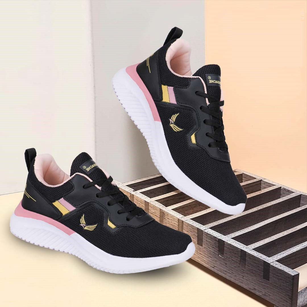 Bersache Sneaker, Loafers ,Casual With Extra Comfort Sneakers For Women Black-8027.