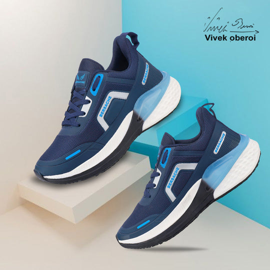 Bersache Premium Sports,Gym, Trending Stylish Running Shoes For Men (9205-Blue)