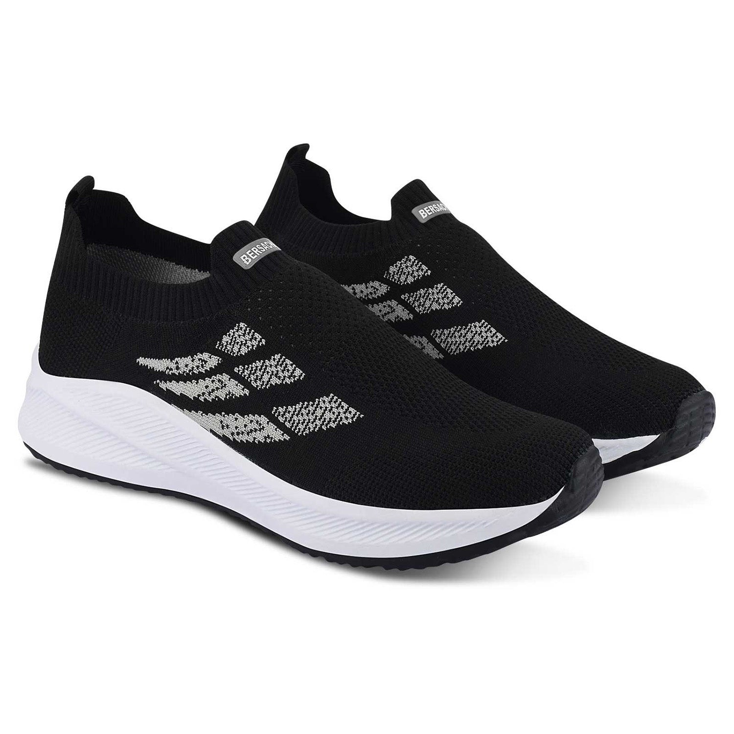 Bersache Lightweight Casual Sneaker Shoes For Men (Black-8109)