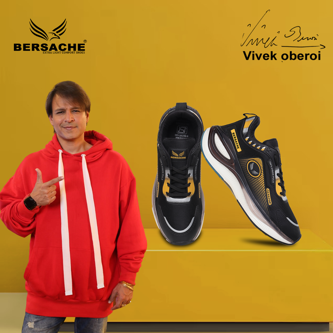 Bersache Sneaker, Loafers ,Casual With Extra Comfort Sneakers For Mens  (9199-Black).