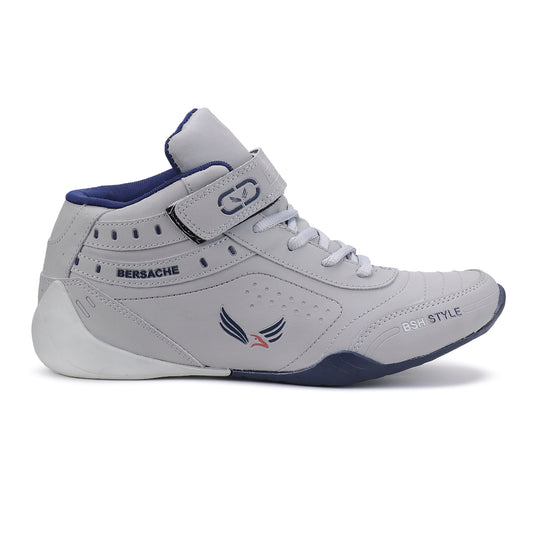 Bersache Lightweight Sports Running Shoes For Men Grey-9021