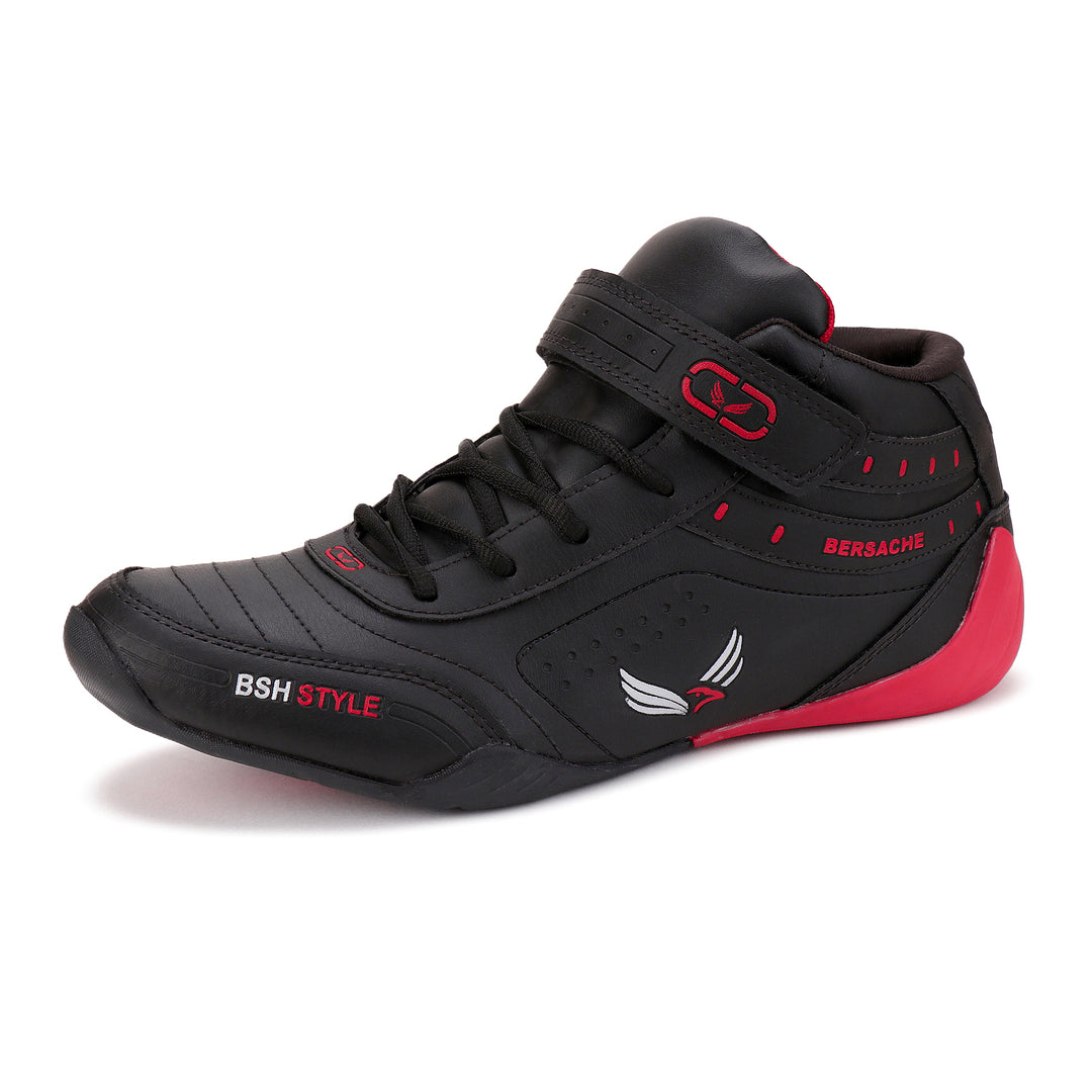 Bersache Lightweight Sports Running Shoes For Men Black-9020