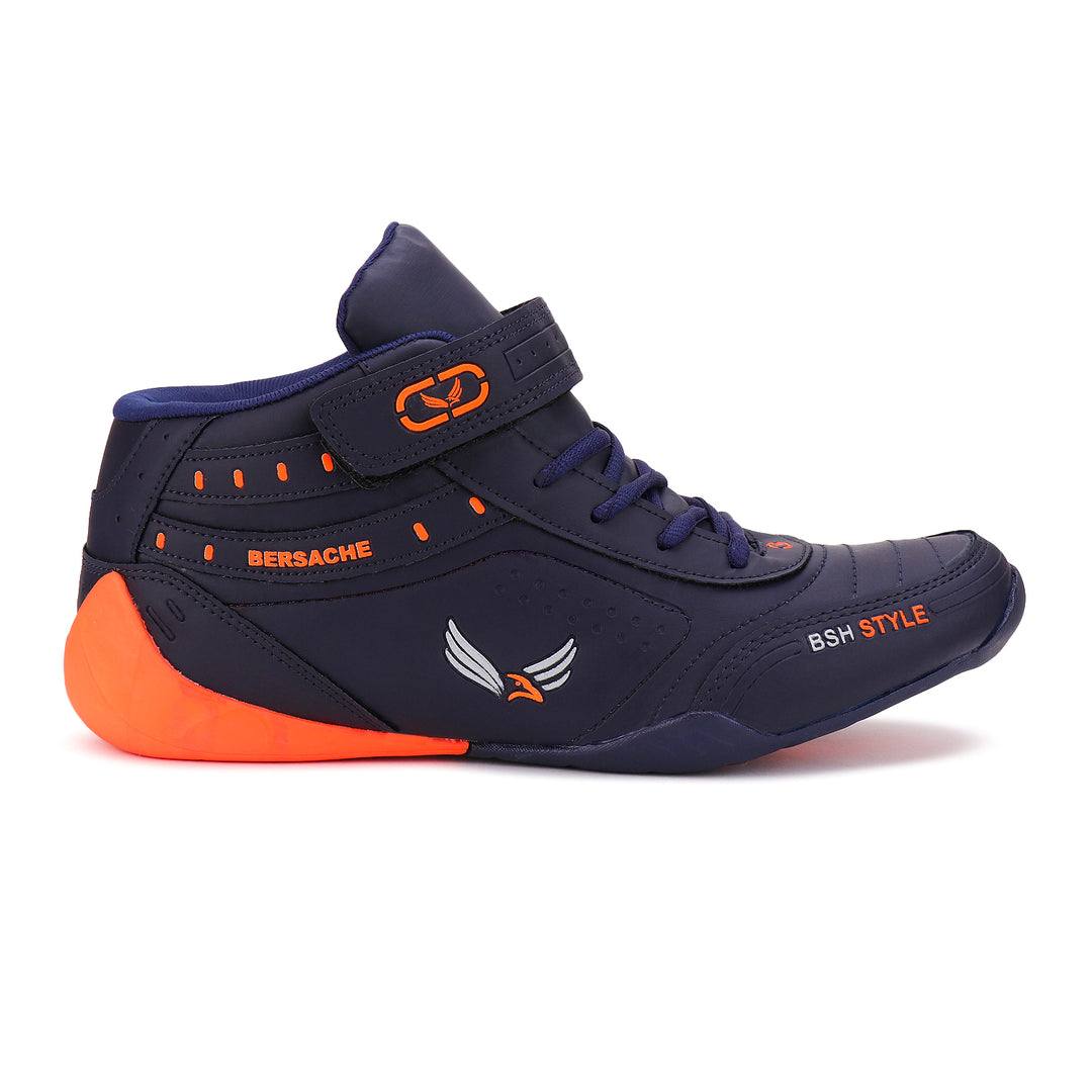 Bersache Lightweight Sports Running Shoes For Men Navy-9019