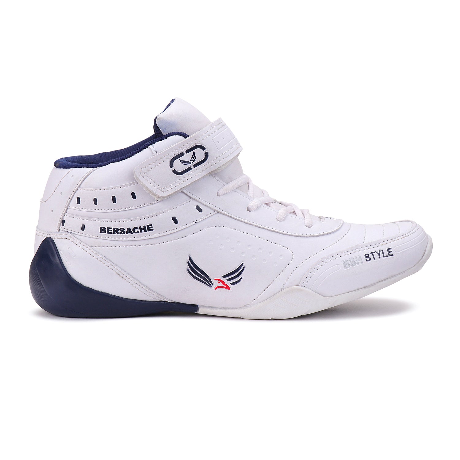 Bersache Lightweight Sports Running Shoes For Men White-9018.