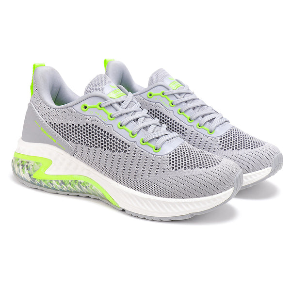 Bersache Lightweight Casual Sneaker Shoes For Men Grey-9043