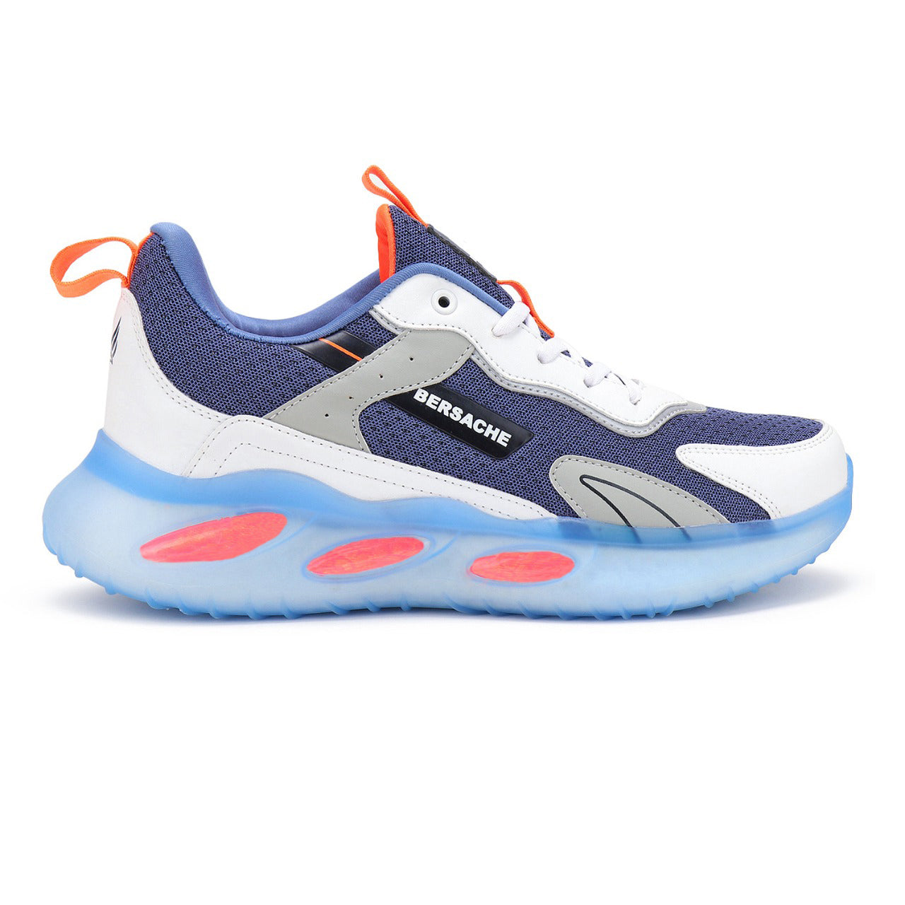 Bersache Lightweight Sports Running Shoes For Men Blue-9052 .