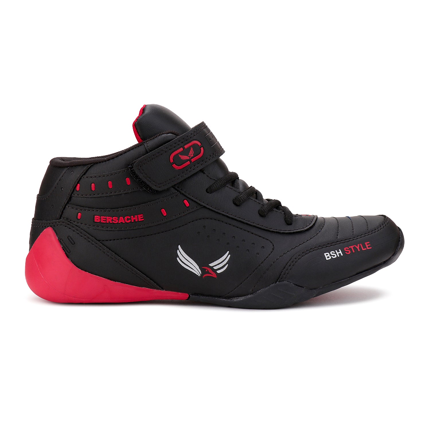 Bersache Lightweight Casual Sneaker Shoes For Men Black-9020.