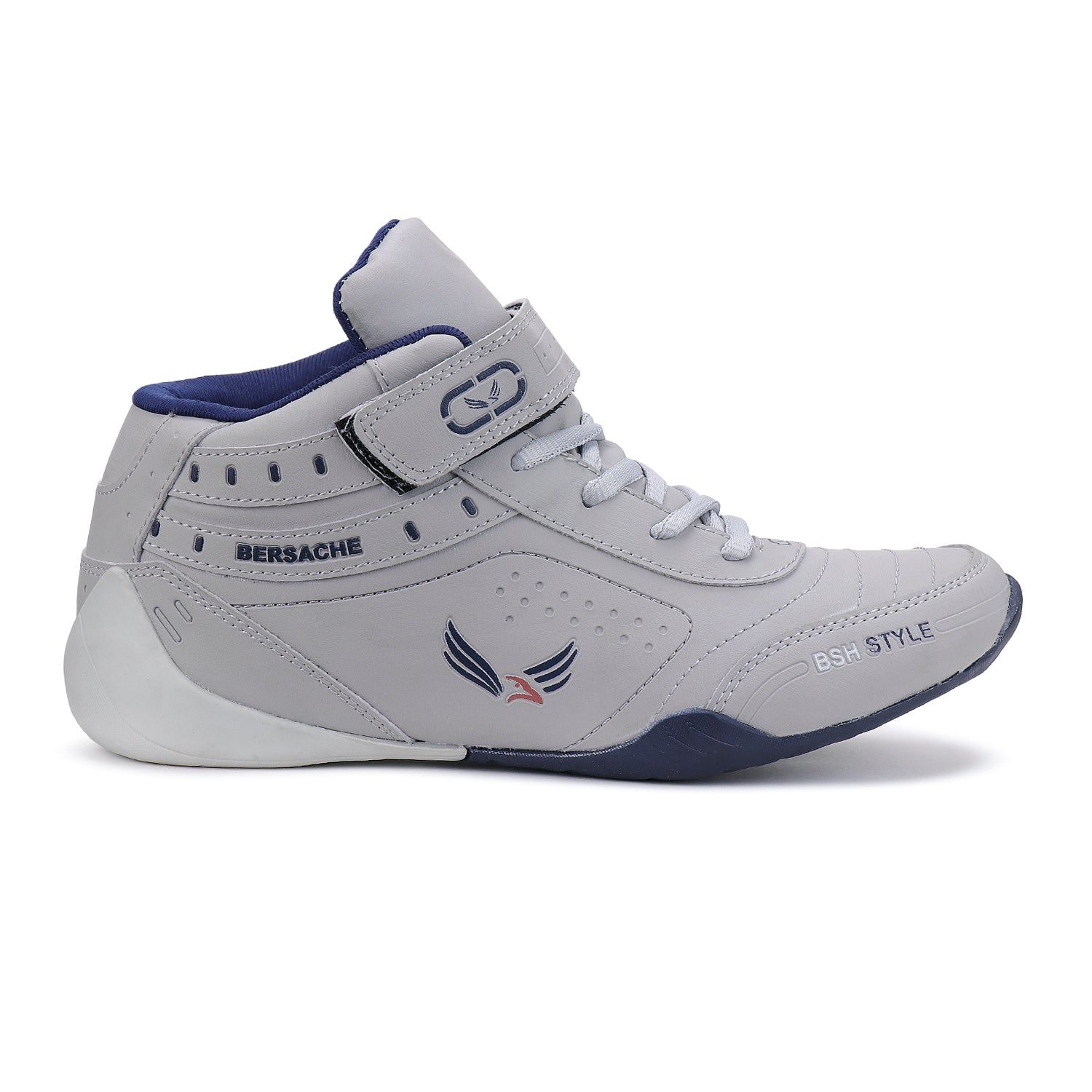 Bersache Lightweight Casual Sneaker Shoes For Men Grey-9021.