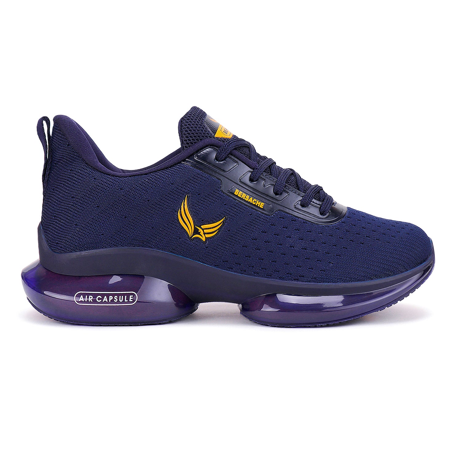 Bersache Lightweight Casual Sneaker Shoes For Men Blue-9039.