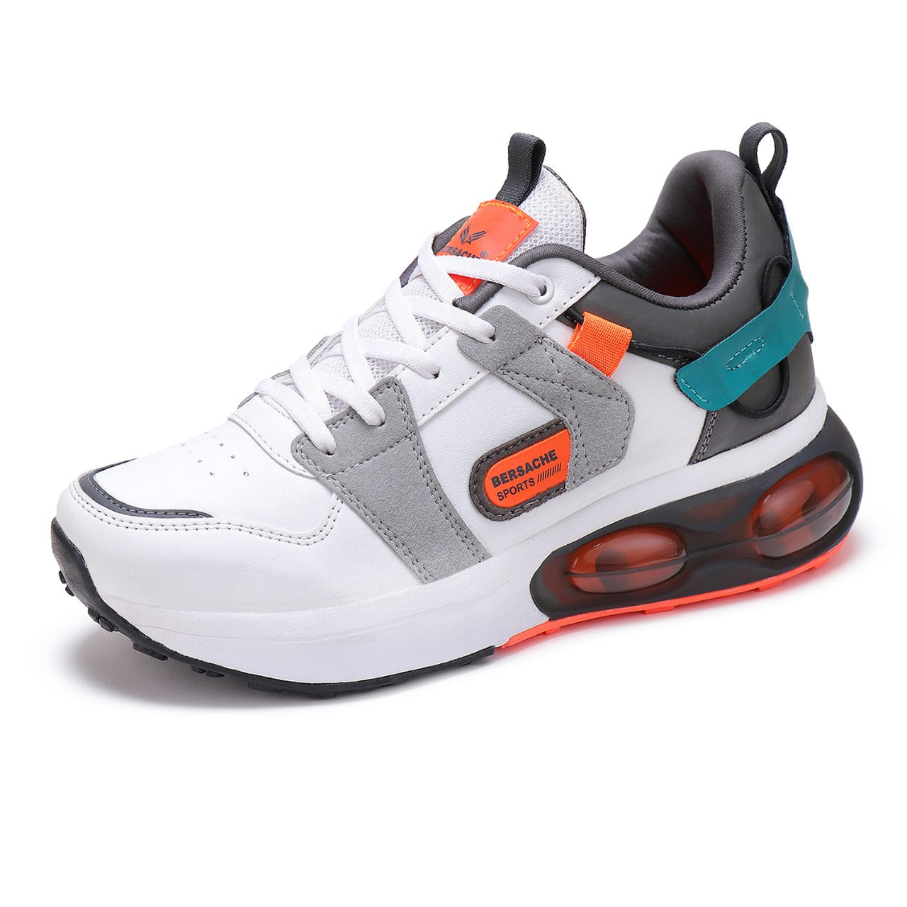 Bersache Lightweight Casual Sneaker Shoes For Men Red-9045