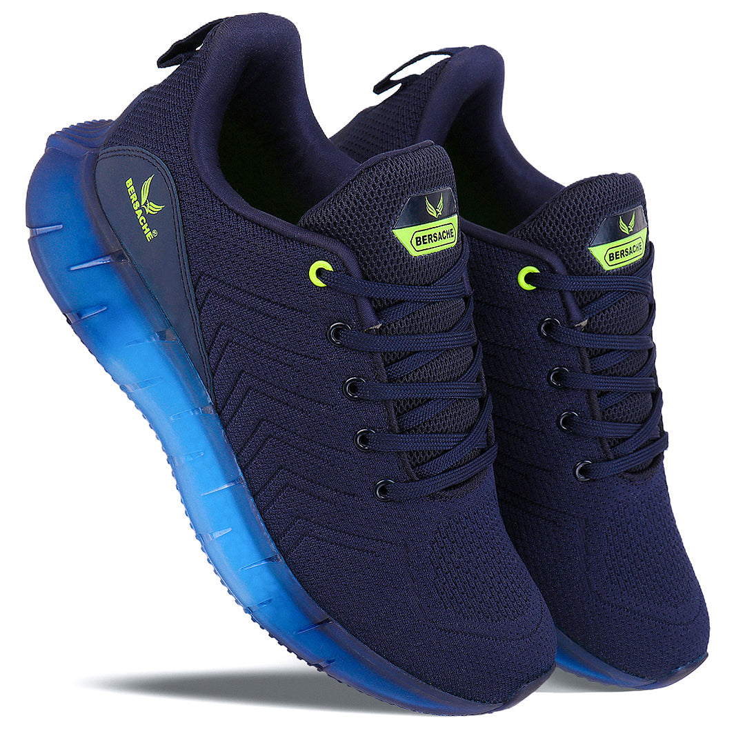 Bersache Lightweight Casual Sneaker Shoes For Men Blue-9024