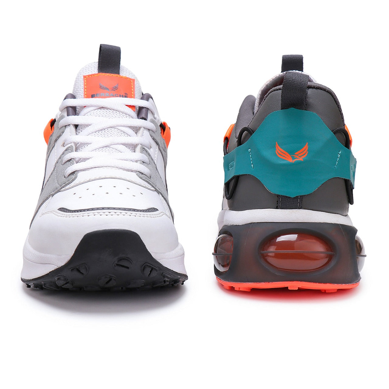 Bersache Lightweight Sports Running Shoes For Men Grey-9045.