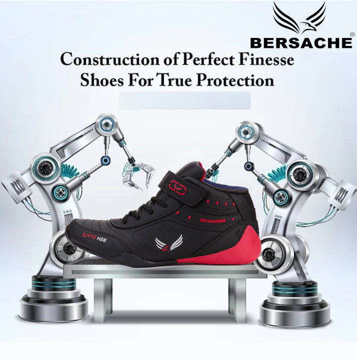 Bersache Lightweight Casual Sneaker Shoes For Men Black-9020