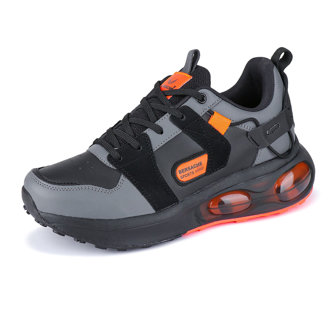 Bersache Casual Shoe With High Quality Sole (Black)    -   9046